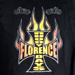 Florence Rhody Days Harley Choppers Bikes Long Sleeve T-Shirt Arm Hit